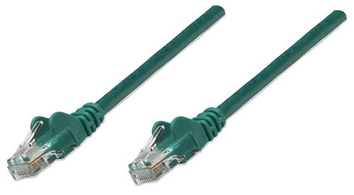 Cable de red Intellinet RJ-45 M/M, 1m Verde Cat5e U/UTP (UTP)