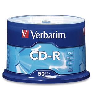 Verbatim Standard 120mm CD-R Media 700 MB 50 pieza(s)