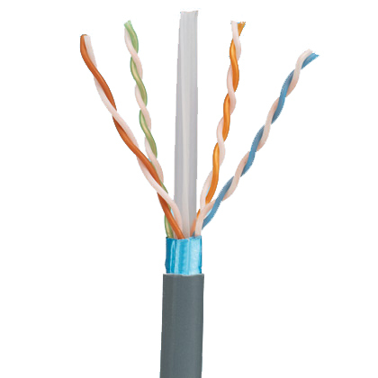 PANDUIT  Bobina de Cable Blindado F/UTP de 4 Pares, Cat6A, Soporte de Aplicaciones 10GBase-T, LSZH (Libre de Gases Tóxicos), Color Azul, 305m