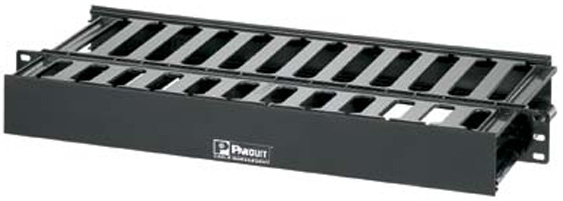 PANDUIT  Organizador de Cables Horizontal PatchLink, Doble (Frontal y Posterior), Para Rack de 19in, 1UR