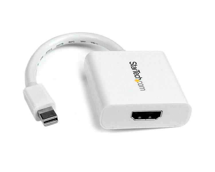 StarTech.com Adaptador Conversor de Vídeo Mini DisplayPort DP a HDMI - 1920x1200 - Pasivo - Blanco