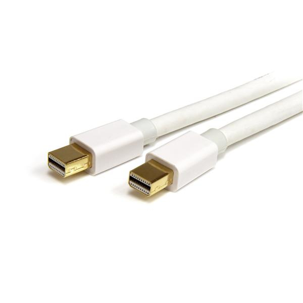 StarTech.com Cable de 2m de Monitor Mini DisplayPort 1.2 Macho a MiniDP Macho- Mini DP Blanco 4k