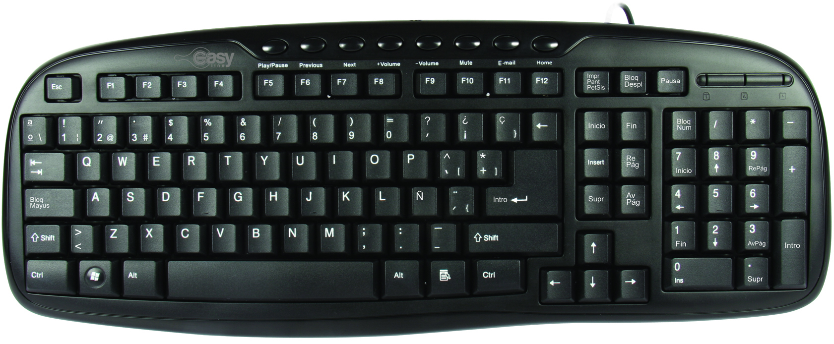 Perfect Choice EL-993384 teclado USB QWERTY Negro