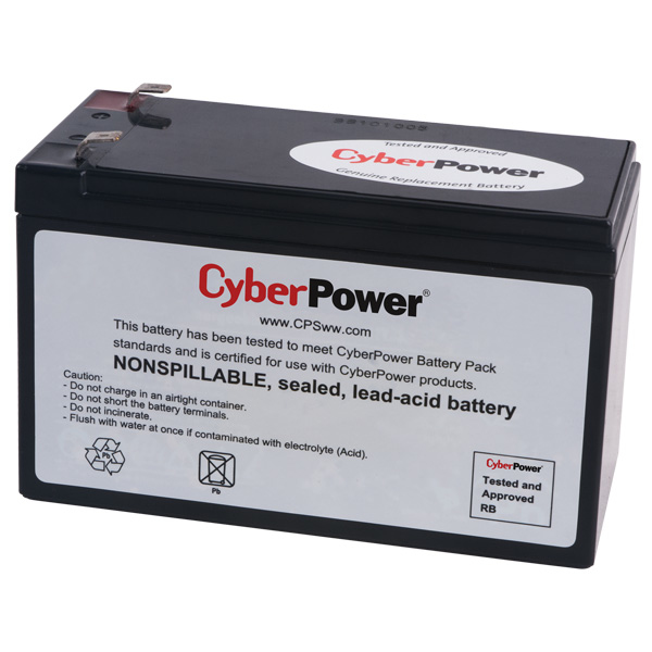 CyberPower  Batería de Reemplazo de 12V/9Ah para UPS de CyberPower