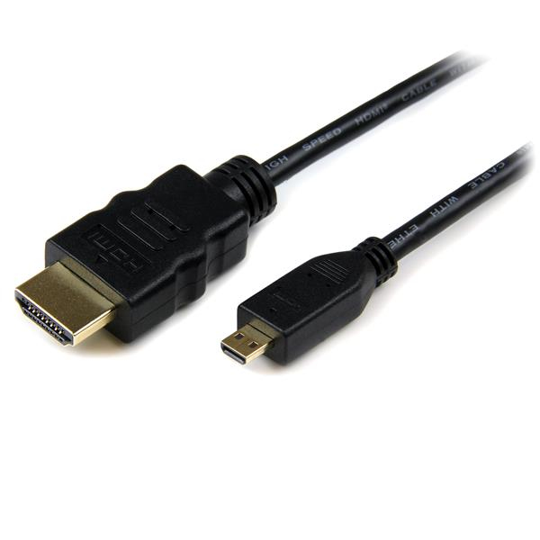 StarTech.com Cable HDMI de alta velocidad con Ethernet a Micro HDMI 3m - 2x Macho - Negro