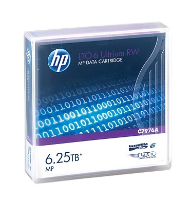 Hewlett Packard Enterprise LTO-6 Ultrium RW Cinta de datos en blanco 6250 GB 1.27 cm
