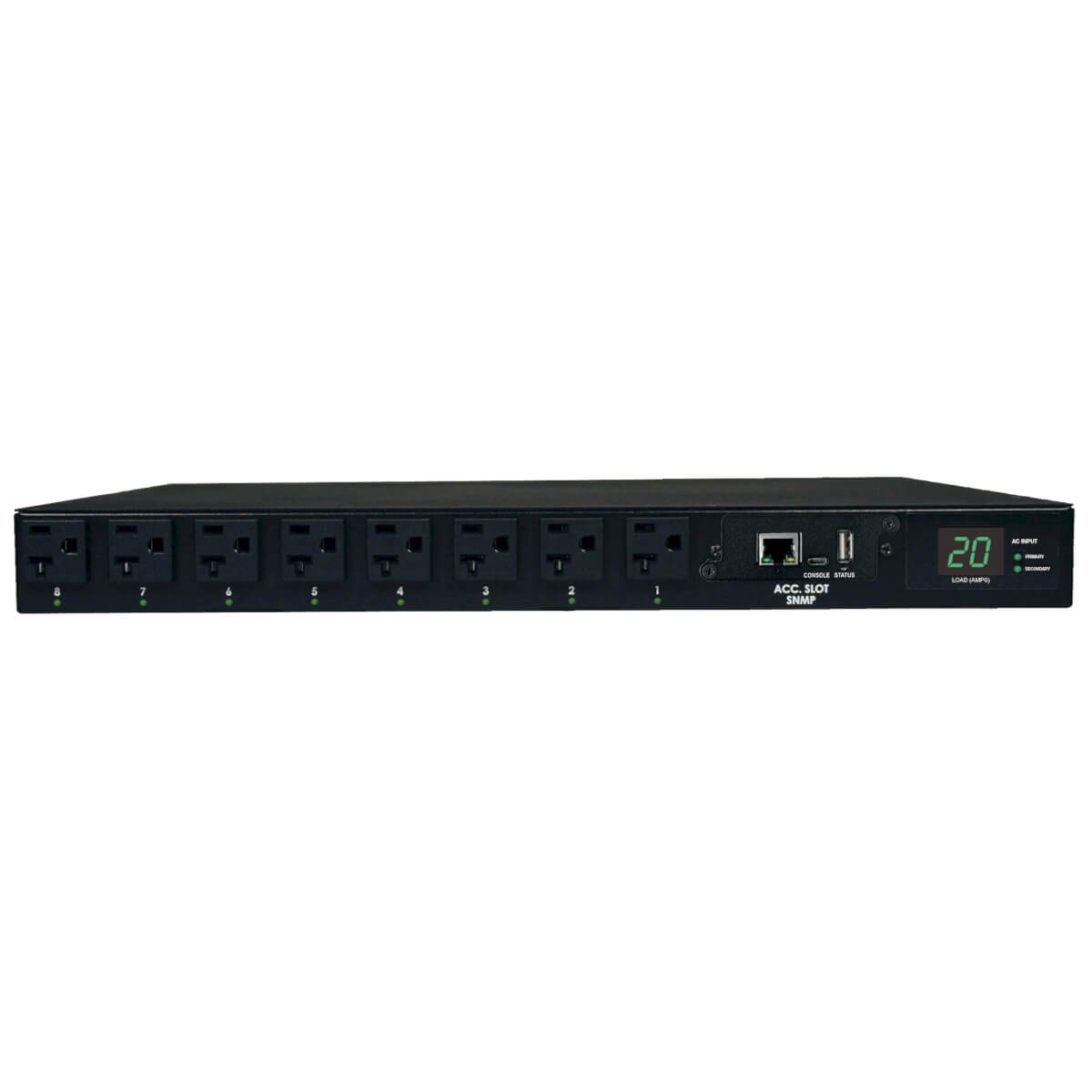 Tripp Lite PDUMH20ATNET PDU Monofásico Controlable con Switch de Transferencia Automática, 1.9kW, Entradas 15-20P / 5-20P de 120V, 16 Tomacorrientes