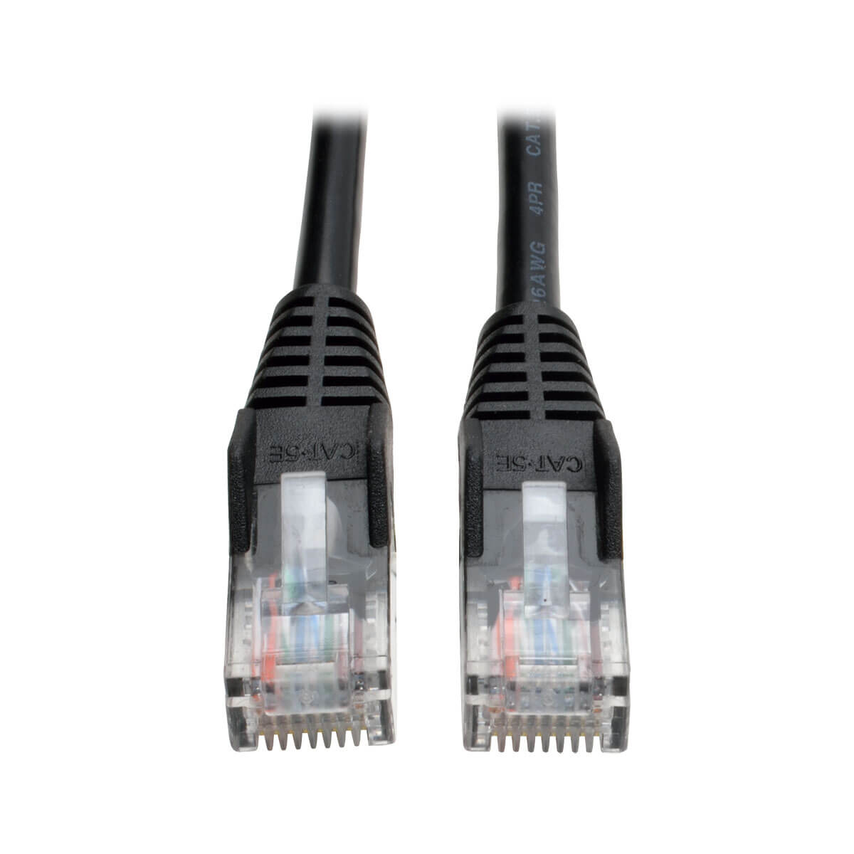 Tripp Lite N001-007-BK Cable Ethernet (UTP) Patch Moldeado Snagless Cat5e 350 MHz (RJ45 M/M) - Negro, 2.13 m [7 pies]