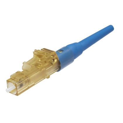 PANDUIT  Conector de Fibra Óptica LC Simplex OptiCam, Monomodo 9/125 OS2, Pre-pulido, Color Azul