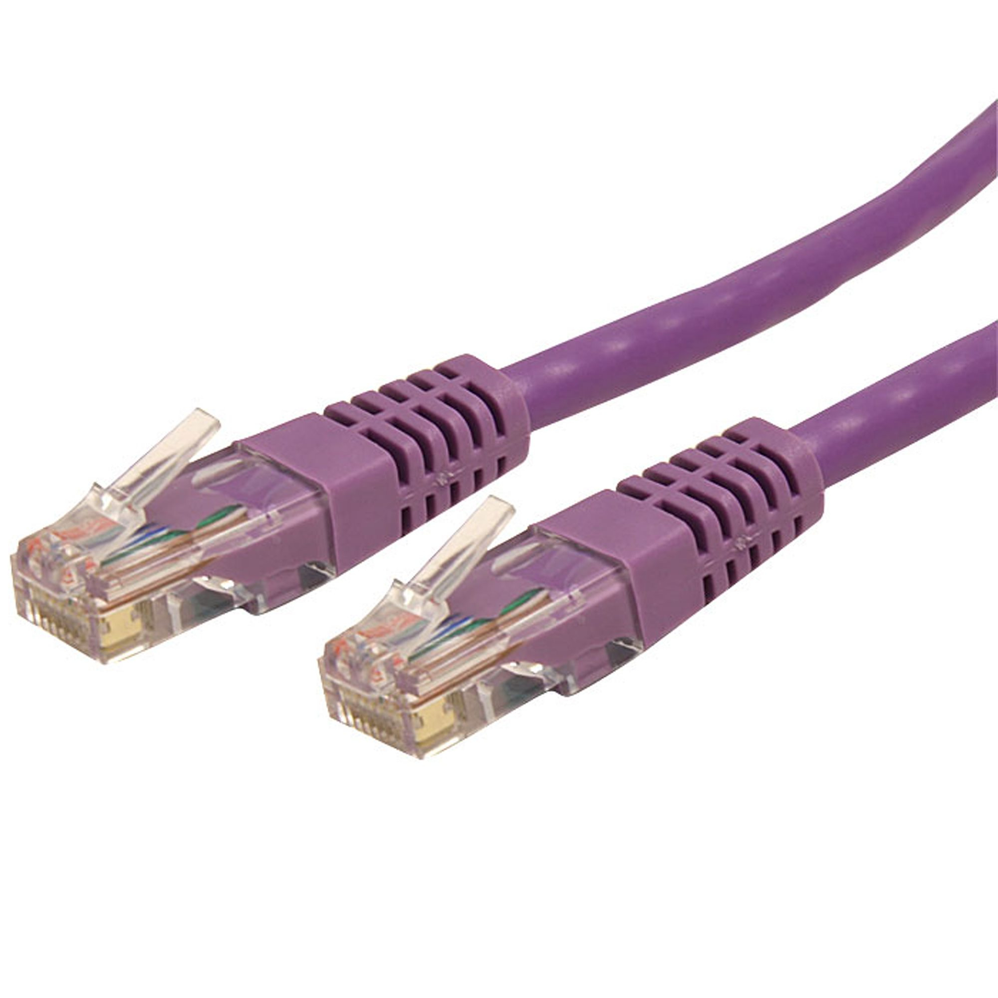 StarTech.com C6PATCH15PL cable de red Púrpura 4,6 m Cat6 U/UTP (UTP)