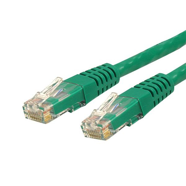 Cable de red StarTech.com C6PATCH35GN Verde 10,7 m Cat6 U/UTP (UTP)