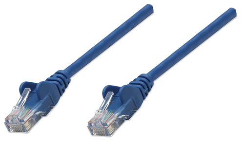 Intellinet 0.45m Cat5e cable de red Azul 0,5 m U/UTP (UTP)