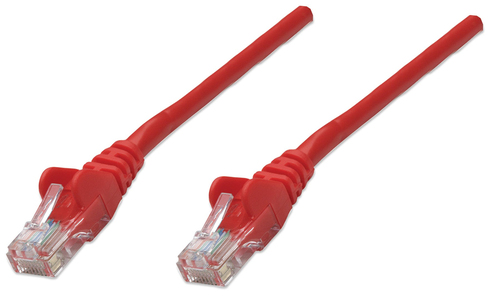 Cable de red Intellinet Cat5e UTP, 1m Rojo U/UTP (UTP)