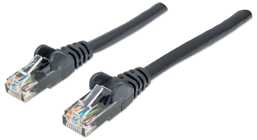 Intellinet 1m Cat6 cable de red Negro U/UTP (UTP)
