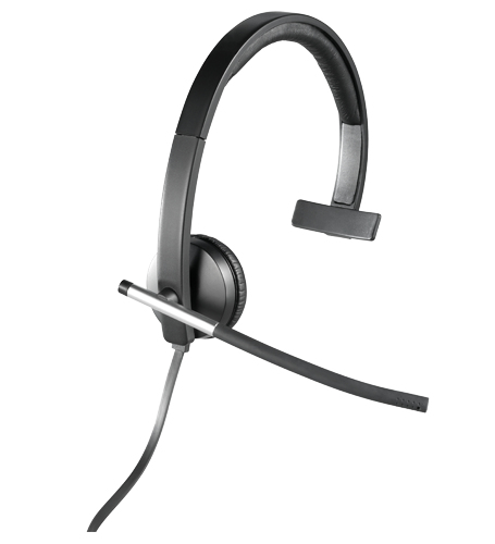 Logitech USB Headset Mono H650e Auriculares Diadema Negro