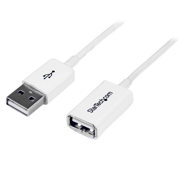StarTech.com Cable de 2m de Extensión Alargador USB 2.0 - Macho a Hembra USB A - Extensor - Blanco