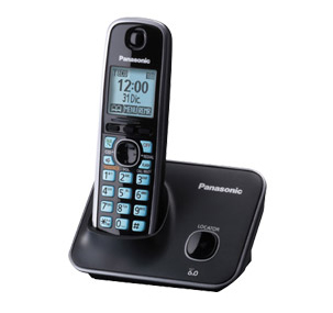 Panasonic KX-TG4111ME teléfono Teléfono DECT Identificador de llamadas Negro