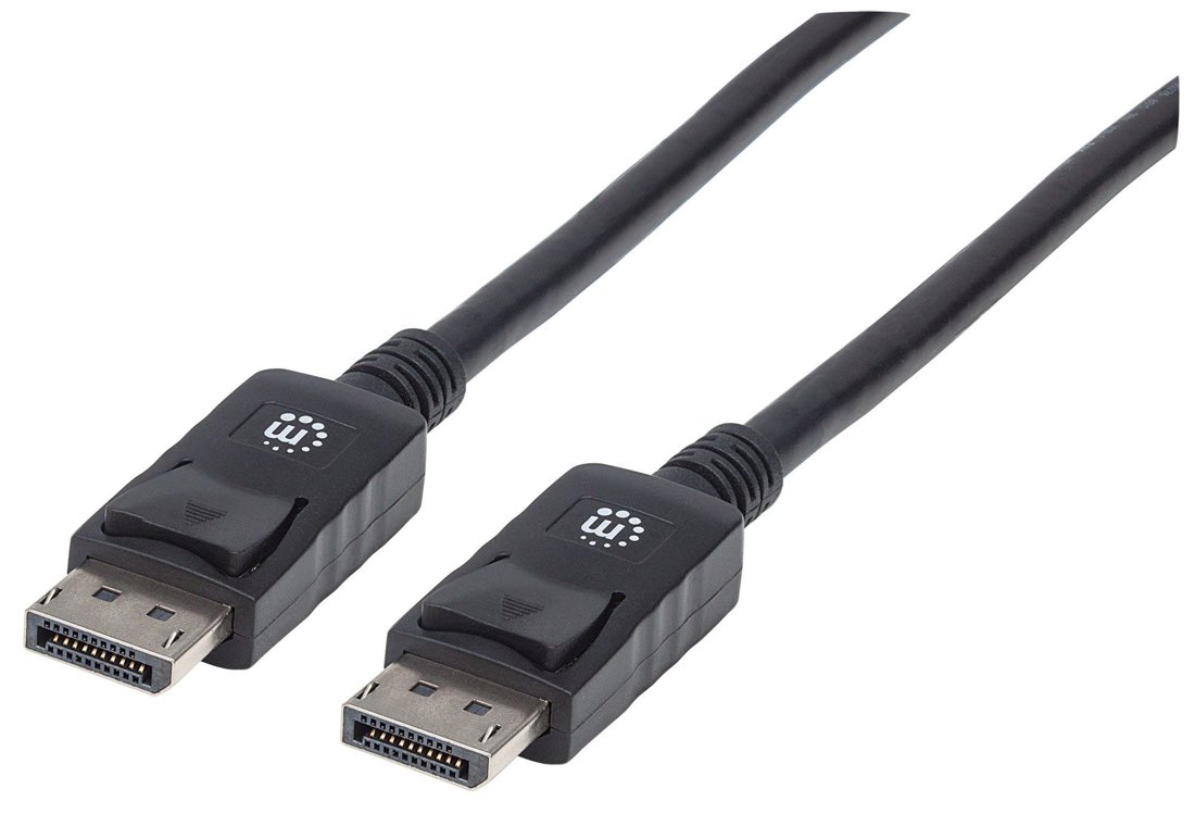 Manhattan 393799 cable DisplayPort 2 m Negro