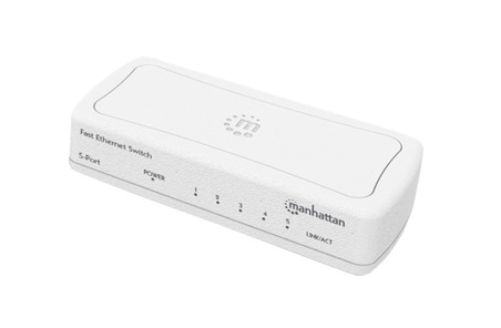 Manhattan 560672 switch No administrado Fast Ethernet (10/100) Blanco