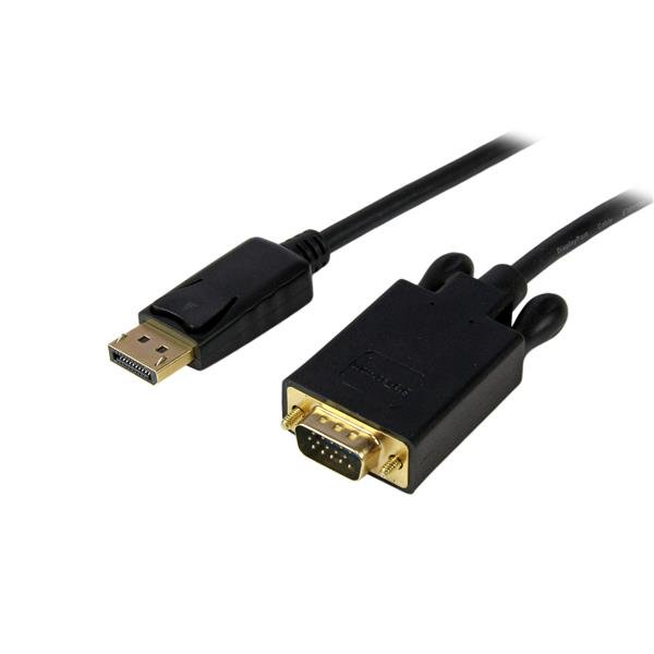 StarTech.com Cable 4,5m de Vídeo Adaptador Conversor DisplayPort DP a VGA - Convertidor Activo - 1080p - Negro