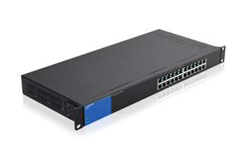 Linksys LGS124P switch Gigabit Ethernet (10/100/1000) Energía sobre Ethernet (PoE) 1U Negro
