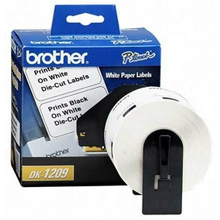 Brother DK1209 Blanco Etiquetas de papel  (28,9 mm x 62 mm). Trae 800 etiquetas.