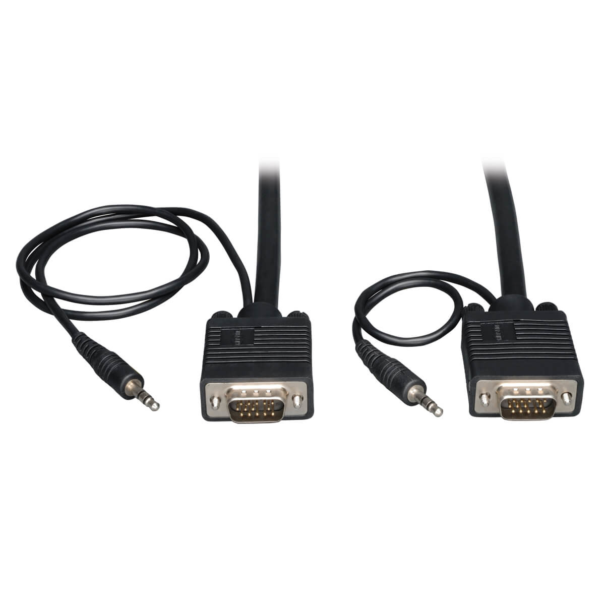 Tripp Lite P504-030 Cable Coaxial VGA de Alta Resolución RGB con audio (HD15 y 3.5 mm M/M), 9.14 m [30 pies]
