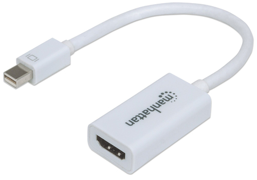 Manhattan 151399 adaptador de cable de vídeo 0,17 m HDMI tipo A (Estándar) Mini DisplayPort Blanco