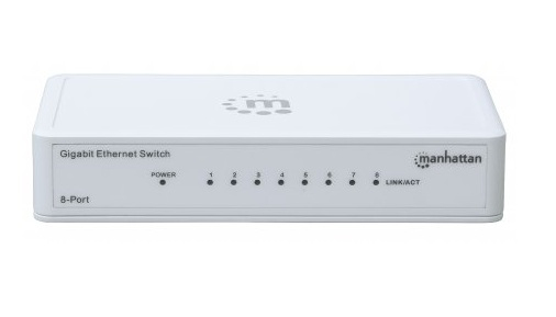 Manhattan 560702 switch Gigabit Ethernet (10/100/1000) Blanco