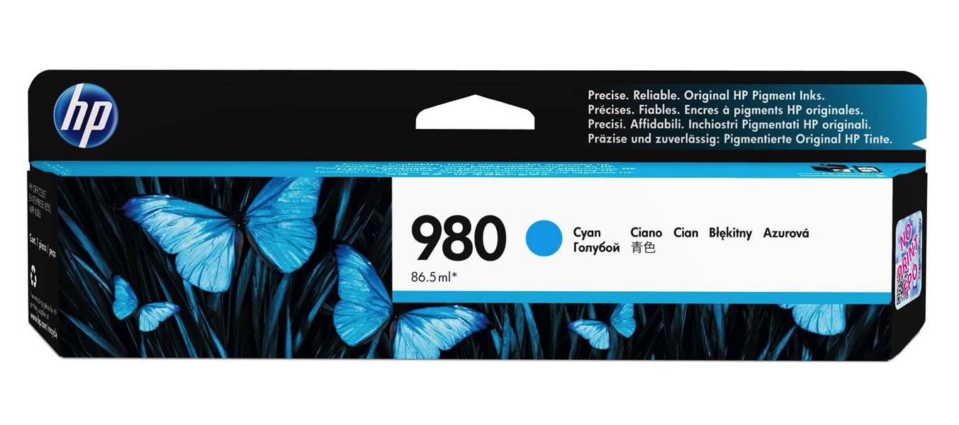 HP Cartucho de tinta original 980 cian