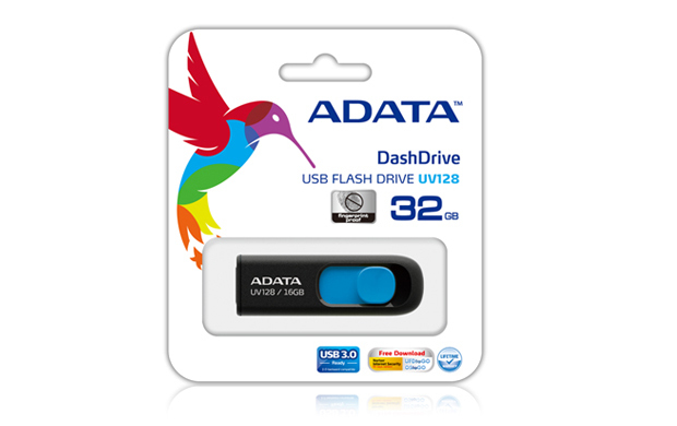 ADATA DashDrive UV128 128GB unidad flash USB USB tipo A 3.2 Gen 1 (3.1 Gen 1) Negro, Azul