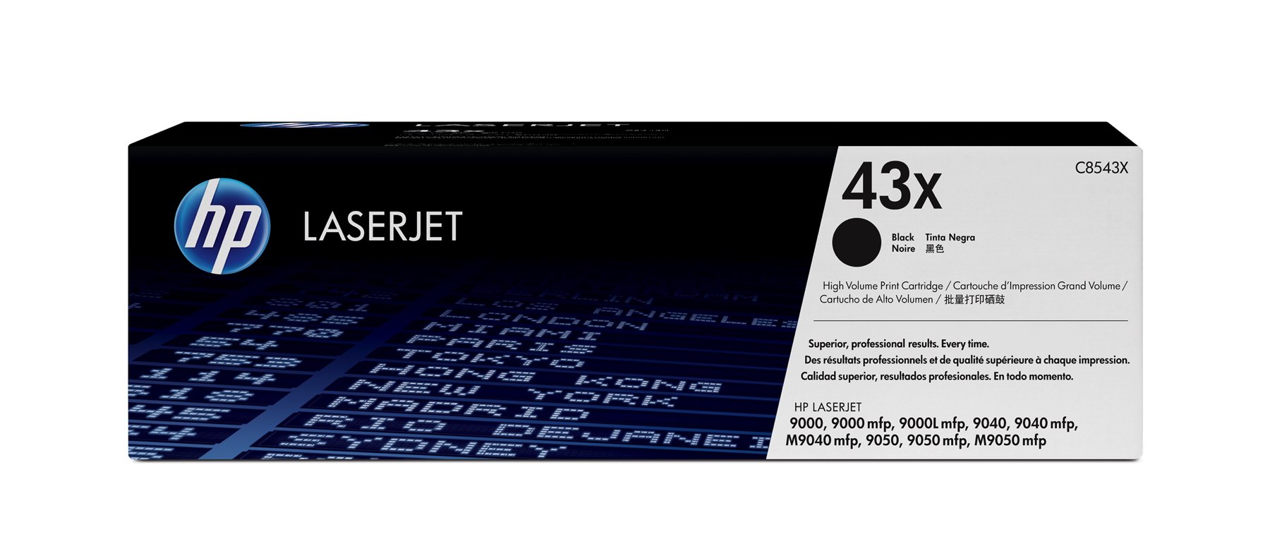 HP Cartucho original de tóner negro de alto rendimiento 43X LaserJet