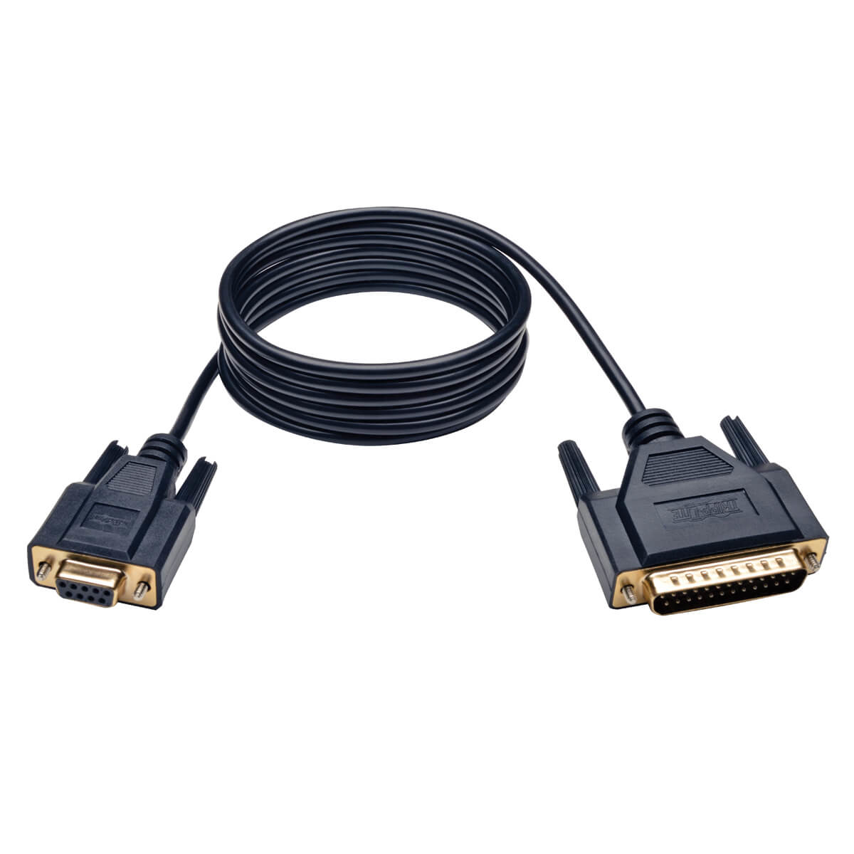 Tripp Lite P456-006 Cable de Módem Nulo Serial RS232 (DB9 a DB25 H/M), 1.83 m [6 pies]