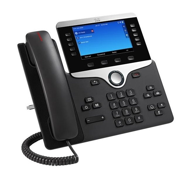 Cisco 8841 teléfono IP Negro, Plata