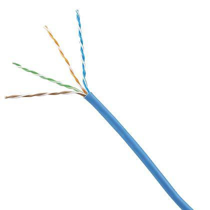 PANDUIT  Bobina de cable UTP 305 m. de Cobre, NetKey, Azul, Categoría 5e (24 AWG), PVC (CM), de 4 pares