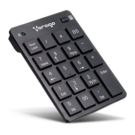 Vorago KB-105 teclado numérico Portátil/PC USB Negro