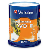 Verbatim DVD-R InkJet 4,7 GB 100 pieza(s)