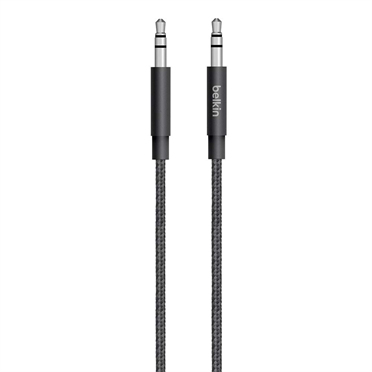 Belkin 3.5mm - 3.5mm, 1.25m cable de audio 1,25 m 3,5mm Negro