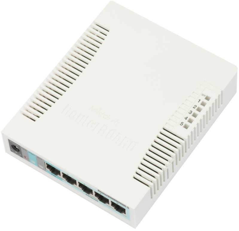 MIKROTIK  Switch Mikrotik 5 puertos Gigabit Ethernet y 1 SFP