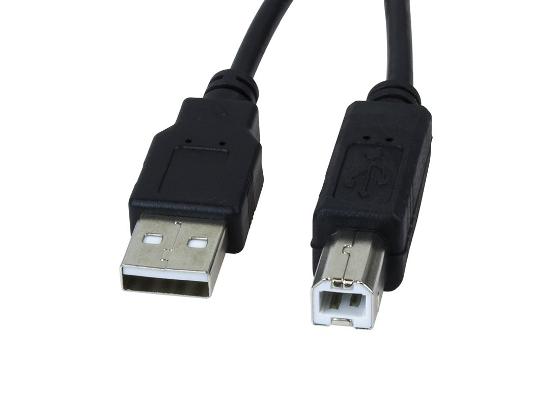 Xtech 4.5m, USB 2.0 cable USB 4,5 m USB A USB B Negro