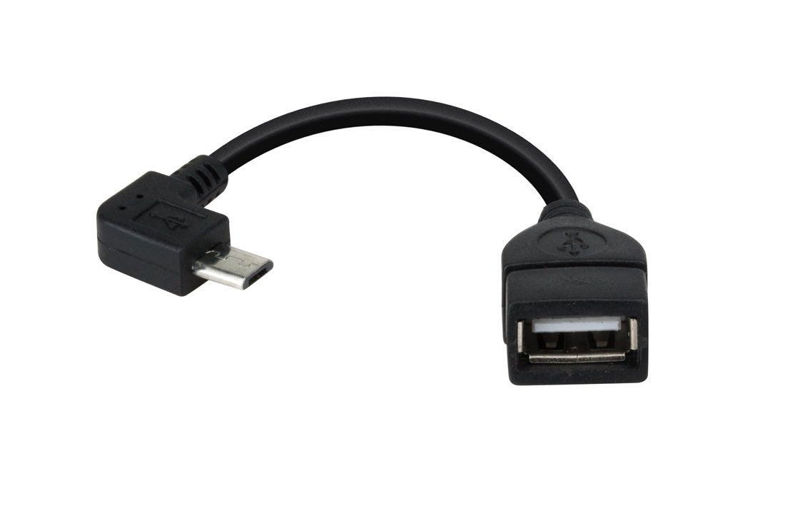 Xtech XTC-360 cable USB 0,135 m USB 2.0 Micro-USB B USB A Negro
