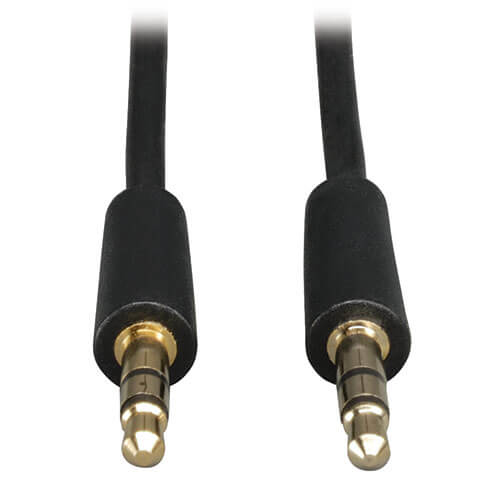 Tripp Lite P312-012 Cable de Audio Mini Estéreo de 3.5 mm para Microfonos, Bocinas y Audifonos (M/M), 3.66 m [12 pies]