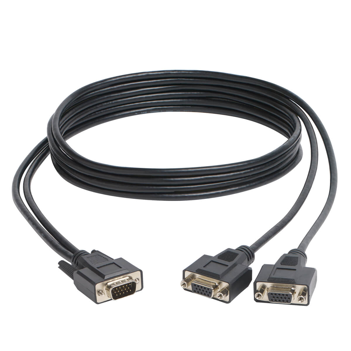 Tripp Lite P516-006-HR Cable Divisor en "Y" para Monitor VGA de Alta Resolución (HD15 M a 2x HD15 H), 1.83 m [6 pies]