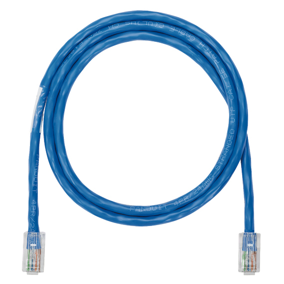PANDUIT  Cable de parcheo UTP Categoría 5e, con plug modular en cada extremo - 1.5 m. - Azul