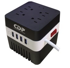 CDP RU AVR 604 unidad de distribución de energía (PDU) 4 salidas AC 0U Negro, Blanco