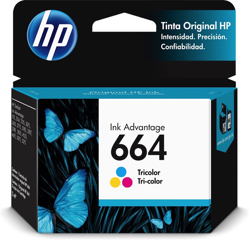 HP Cartucho original de tinta tricolor 664 Advantage