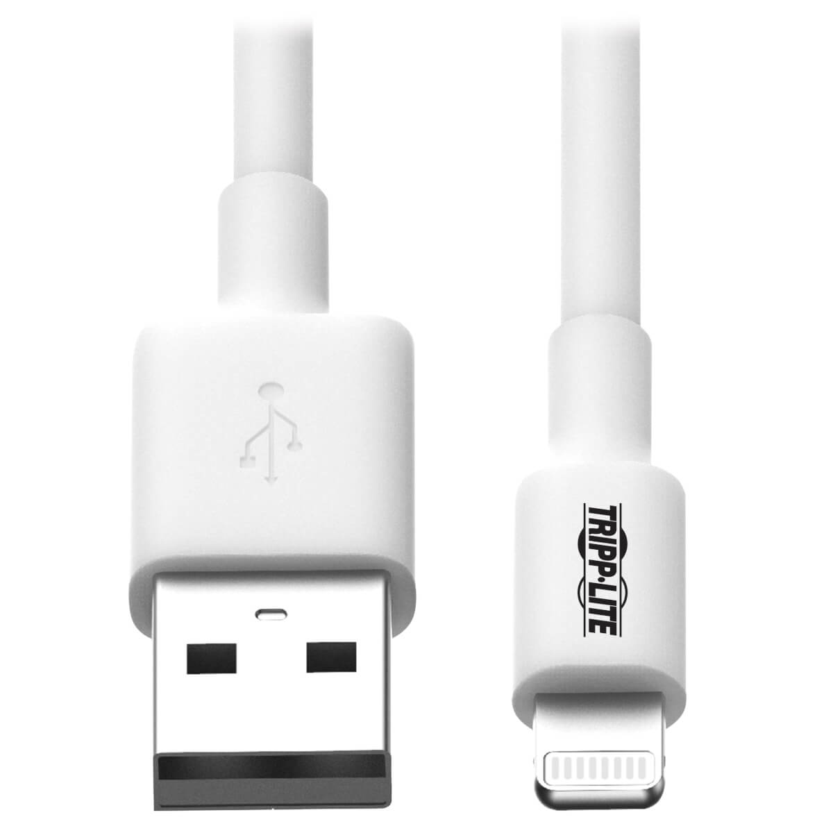 Tripp Lite M100-010-WH Cable de Sincronización y Carga USB A a Lightning, Certificado MFi - Blanco, M/M, USB 2.0, 3.05 m [10 pies]