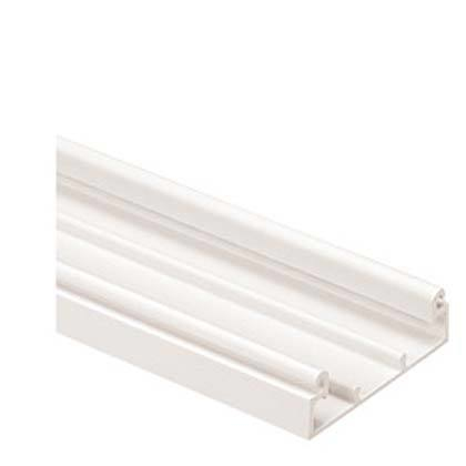 PANDUIT  Base para canaleta T-45, de PVC rígido, con orificios perforados para montaje, 60.3 x 18.5 x 2400 mm, Color Blanco Mate