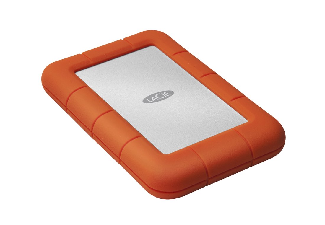 LaCie Rugged Mini disco duro externo 1000 GB Naranja, Plata
