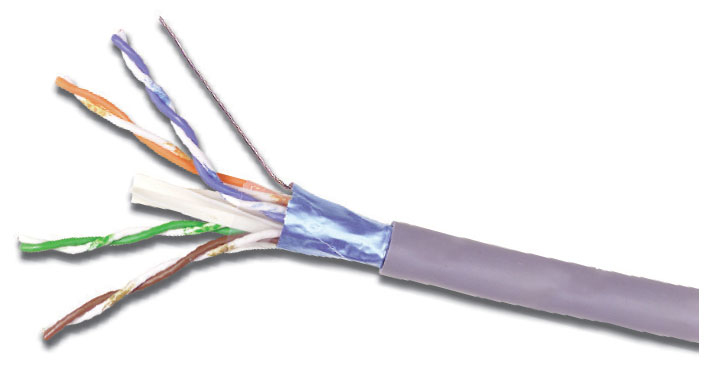 Siemon  Bobina de Cable Blindado F/UTP de 4 Pares, Z-MAX, Cat6A, Soporte de Aplicaciones 10GBase-T, CM, Color Gris, 305m